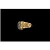 Image 3 : RING:  [1] 14KYG nugget ring set with 25 round diamonds, approx. 1.00 cttw., good/ H/I/ SI1-I1; size