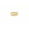Image 1 : RING:  [1] 14KYG wedding band set with baguette diamonds, approx. 0.25 cttw., good/ H/I/ VS; size 8 