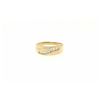 Image 1 : RING:  [1] 14KYG wedding band set with baguette diamonds, approx. 0.25 cttw., good/ H/I/ VS; size 8 