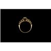 Image 2 : RING:  [1] 14KYG wedding ring set with 22 round and 1 marquise cut (7.7 x 4.4mms) diamonds, approx. 