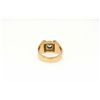 Image 3 : RING:  [1] 18KYG ring set with a synthetic clear stone; size 9; 15.8 grams.