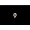 Image 1 : RING:  [1] 14KWG ring set with one pear shape diamond, 12.48 x 5.27 x 4.70mms = approx. 2.84 cts., M