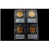 Image 2 : COINS: [4] $50 American Eagle gold coins, 1 oz, slabbed and graded PCGS MS69, 1998