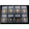 Image 2 : COINS: [4] $10 American Eagle gold coins, 1/4 oz, slabbed and graded PCGS MS69, 1998.COINS: [4] $5 A