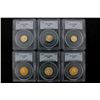 Image 1 : COINS: [3] $5 American Eagle gold coins, 1/10 oz, slabbed and graded PCGS MS69, 2000.COINS: [3] $10 