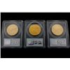 Image 2 : COINS: [3] $50 American Eagle gold coins, 1 oz, slabbed and graded PCGS MS69, 2000.