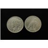 Image 2 : COINS: [200] U.S. silver "Peace" dollars, net weight .77344 Troy oz, Common dates 1922-1925.