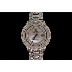 WATCH:  [1] Platinum gents Rolex Oyster Perpetual Day Date President watch with an aftermarket mothe