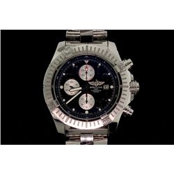 WATCH: [1] Gents stainless steel Brietling Super Avenger Chronograph wristwatch, 50mm diameter, rota