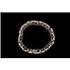 Image 4 : BRACELET: [1] 14kwg and diamond link bracelet, 8 1/4" long x 20.3mm wide, set with (368) invisibly s