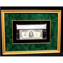 CURRENCY: [1]  DEC-34 $1,000.00 Federal Reserve Note, USA, FR-2211-L, Julian-Morgenthau, mounted S#L
