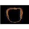 Image 4 : BRACELET:  [1] 14KYG and rhodium plated curb link chain ID bracelet with the initials "MCP" set with