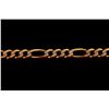 Image 2 : BRACELET:  [1] 14KYG Figaro link chain, 8 1/2 inches;  14.3 grams.