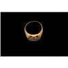 Image 2 : RING:  [1] 10KYG ring set with 7 rd diamonds, est. 1.68 cttw, Good, H-J, SI2-I1, size 10 1/2;  8.2 g