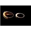 Image 4 : RING:  [1] 14KYG ring set with 1 synthetic clear stone size, 10: 7.5 grams.RING:  [1] 14KWG ring set