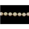 Image 2 : PEARLS: [1] Single strand of 10.0 to 14.3mm brownish-light golden color South Sea pearls with a 14KY