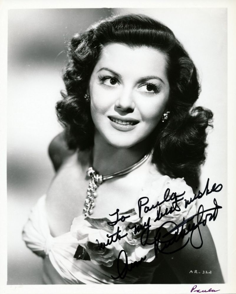 Ann Rutherford Signed Vintage 8x10 Photo Inscribed 