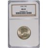 Image 1 : 1936 WASHINGTON QUARTER, NGC MS-65