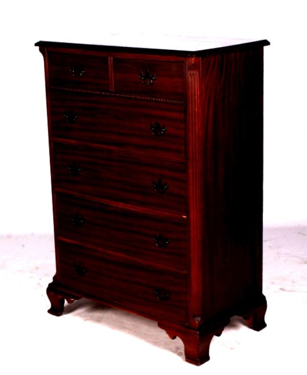 Cherry Wood Highboy Dresser This Lot Features A Ch