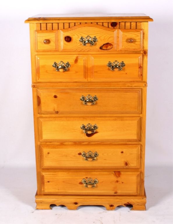 Pine Bedroom Set This lot features a pine bedroom