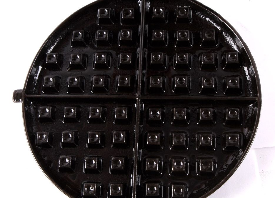 Griswold and Wagner Cast Iron Waffle Makers This l