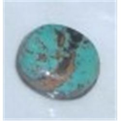 2.75 CARAT *NATURAL-GEM QUALITY* TURQUOISE CABOCHON GEMSTONE!! GEM CAME OUT OF SAFE!!
