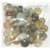 Image 1 : 115.00 TOTAL CARATS OF *NATURAL* JADE GEMSTONES *HOLED FOR JEWELRY*!! GEMS CAME OUT OF SAFE!!