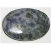 Image 1 : 34.60 CARAT *NATURAL* LAPIS LAZULI GEMSTONE *HOLED FOR PENDANT MOUNT*!! GEMS CAME OUT OF SAFE!!
