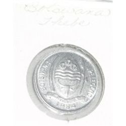 1984 BOTSWANA THEBE *VERY RARE HARD TO FIND-UNC HIGH GRADE COIN*!! COIN CAME OUT OF SAFE!!