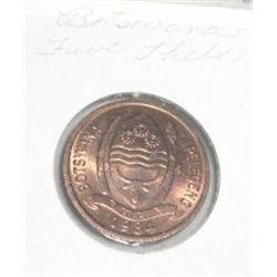 1984 BOTSWANA FIVE THEBE *VERY RARE HARD TO FIND-UNC HIGH GRADE COIN*!! COIN CAME OUT OF SAFE!!