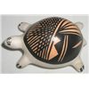 Image 1 : NATIVE INDIAN POTTERY *TURTLE* HAND PAINTED STAMPED *ACOMA N.M.*!! POTTERY CAME OUT OF SAFE!!