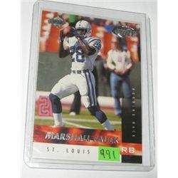 1999 COLLECTORS EDGE MARSHALL FAULK TRADING CARD *FURY 45* !! CARD CAME OUT OF SAFE!!