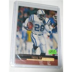 1999 UPPER DECK MARSHALL FAULK TRADING CARD *COPPER 175* !! CARD CAME OUT OF SAFE!!