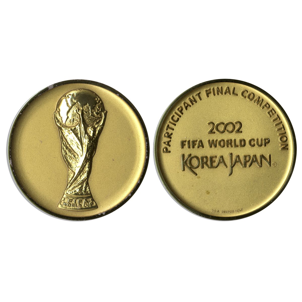 Original Fifa World Cup 02 Participant Final Competition Medal Original Fifa World Cup 02 Participant Final Competition Medal