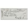 Image 1 : George Gershwin Personal Check Signed