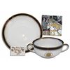 Image 1 : Ronald Reagan Presidential China Soup Bowl Set -- 1983 Exhibit Piece by Robert C. Floyd
