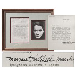 'Gone With The Wind'' Author Margaret Mitchell Typed Letter Signed -- ''...I have heard hotter argum