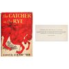 Image 1 : First Edition, First Printing of J.D. Salinger's ''The Catcher in the Rye'' -- With First Issue Dust