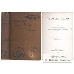 First American Edition of Robert Louis Stevenson's Classic ''Treasure Island'' -- The Rare First Ill