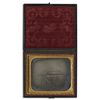 Image 1 : Sixth-Plate Ambrotype Depicting a House Under Construction During the Mid- 1800's