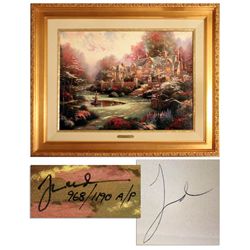 ''Painter of Light'' Thomas Kinkade's ''Gardens Beyond Spring Gate'' -- 1998 Artist Proof