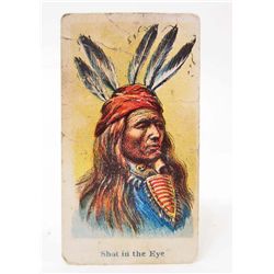1888 ALLEN & GINTER NATIVE AMERICAN INDIAN CHIEF TOBACCO CARD