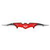 Image 1 : 3.5" Double Blade Bat Knife - Red