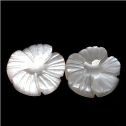 LOT OF 6.30 CTS. OF CARVED GREY INDIA MOONSTONE