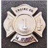 Image 1 : VINTAGE FIREFIGHTERS MBFD ENGINE CO. 1 HAT BADGE