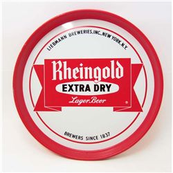 VINTAGE RHEINGOLD METAL ADVERTISING BEER TRAY