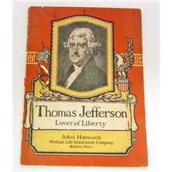 1922 THOMAS JEFFERSON ADVERTISING BOOKLET