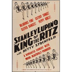 1940'S "KING OF THE RITZ" BRITISH 1 SHEET MOVIE POSTER