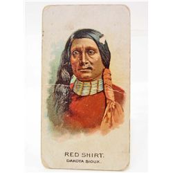 1888 ALLEN & GINTER NATIVE AMERICAN INDIAN CHIEF TOBACCO CARD