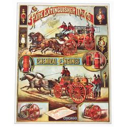 FIRE EXTINGUISHER CO. MUSEUM GRADE 8X10 CANVAS PRINT